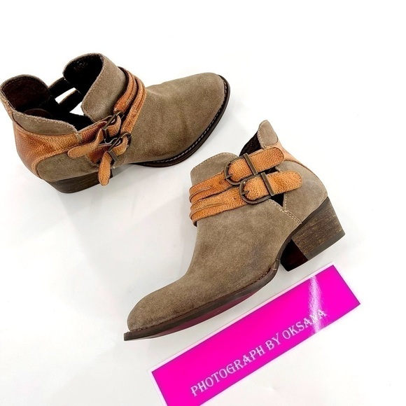 Rebels Sz 6 Boho Double Strap Ankle Booties Anthropologie - Picture 4 of 13